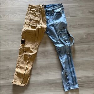 Locked and loaded Two-Tone Cargo Men Jeans size 40/32
